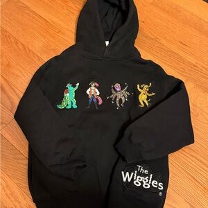 The Wiggles Kids Black Embroidered Hoodie